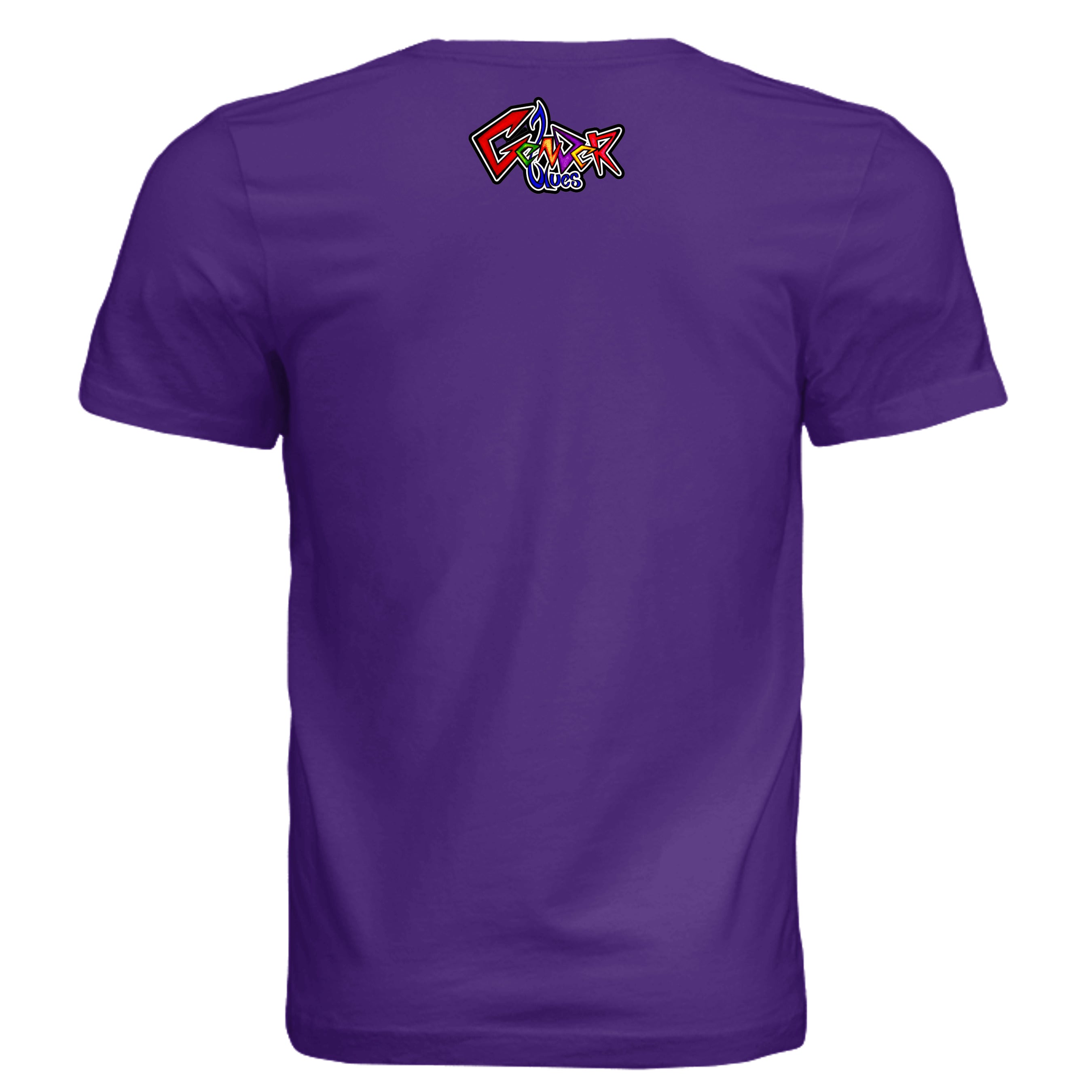 Solid Team Purple Triblend - 3413C - BACK